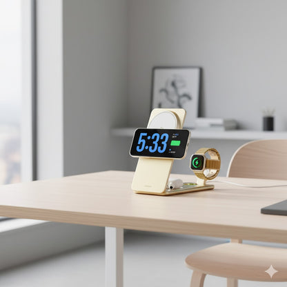 Qi2.2 25W Max Speed. 1 Pad for Apple Trio